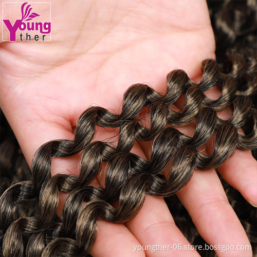 Passion Twist Hair Water Wave African Fashion Synthetic Kinky Crochet Braiding Hair Extension Passion Twist Crochet Hair
